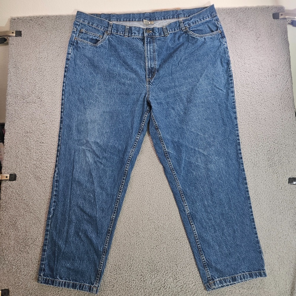 Scandia Woods Jeans Men 50x32‎ Zip Fly Blue Denim